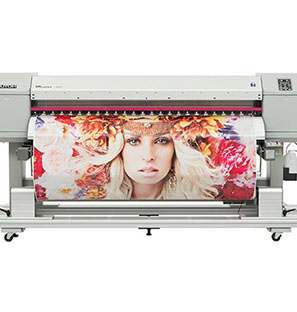 Plotter a inchiosti sublimatici Mutoh VJ16124 per stampa bandiere, stendardi, striscioni, abbigliamento tecnico