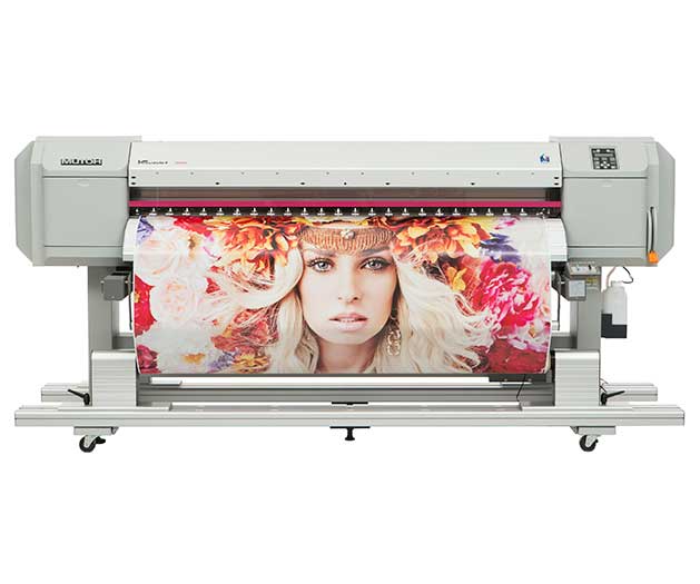 Plotter a inchiosti sublimatici Mutoh VJ16124 per stampa bandiere, stendardi, striscioni, abbigliamento tecnico
